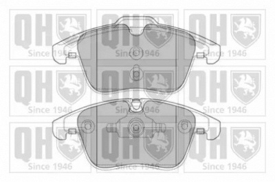 QUINTON HAZELL bp1629 -  Комплект тормозных колодок, дисковый тормоз